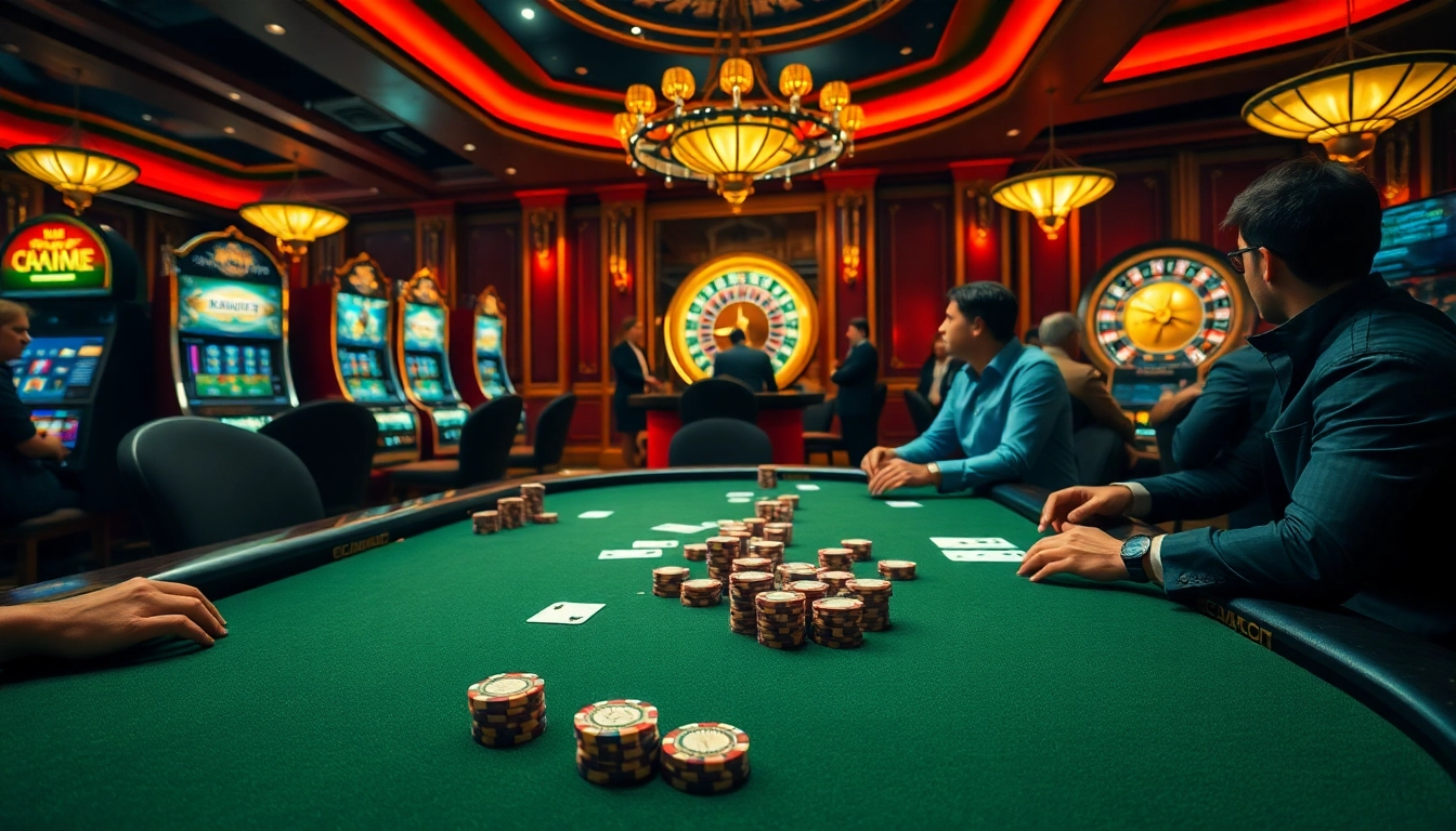 Exciting casino experience at https://kuwinblog.com/ featuring poker, roulette, and slot machines.