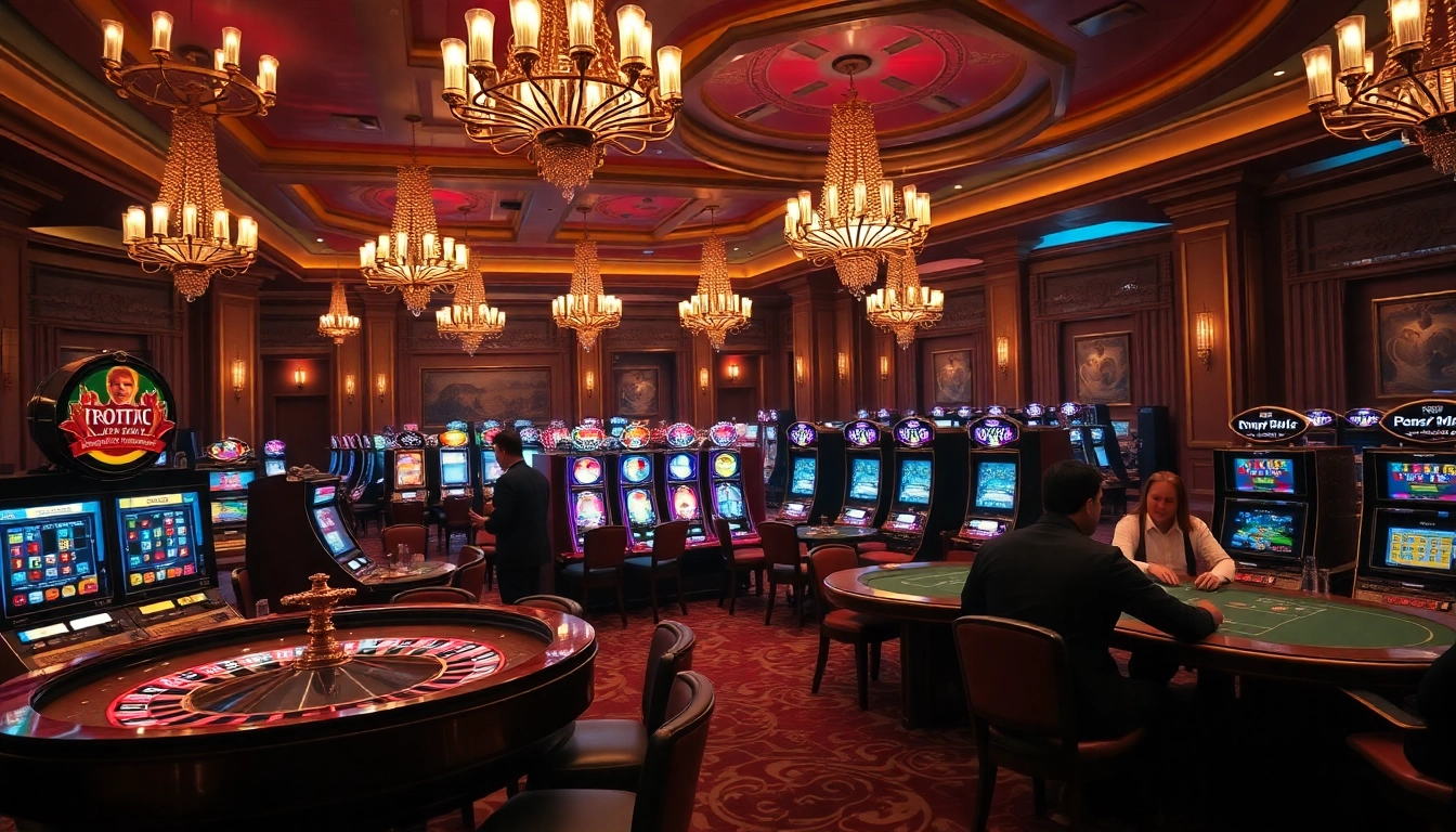 Experience the thrill of Ketquaxoso at a bustling casino with roulette and poker games.