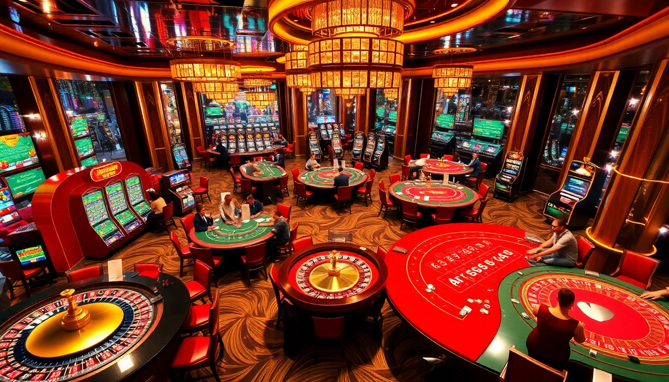 Experience high-stakes excitement at https://mm88.vin/ with glamorous casino gaming tables and vibrant poker chips.