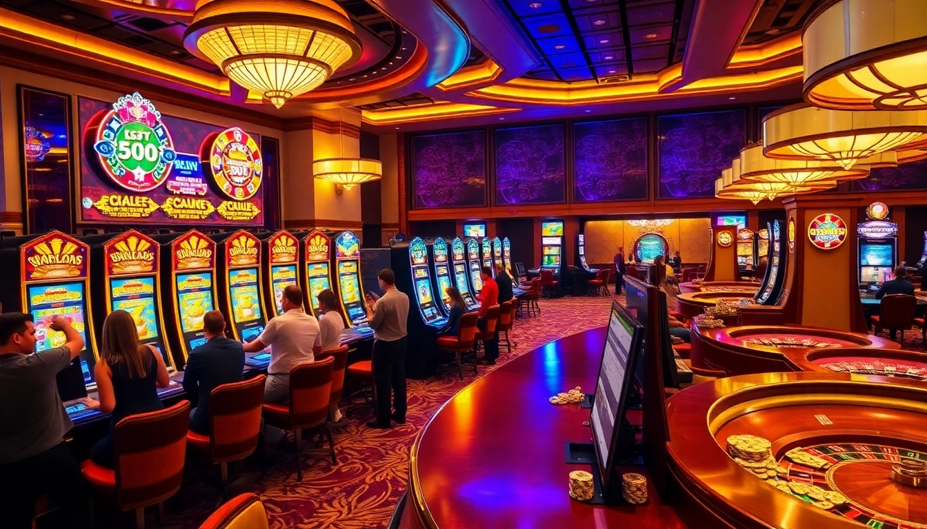 Experience the excitement of slot gacor amidst a luxurious casino atmosphere.
