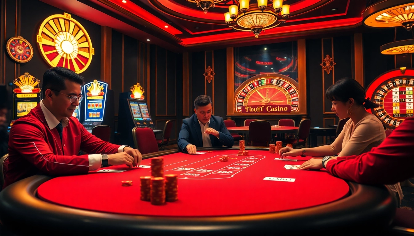 Experience the thrill of winning at GA888 with an engaging poker scene in a vibrant casino atmosphere.