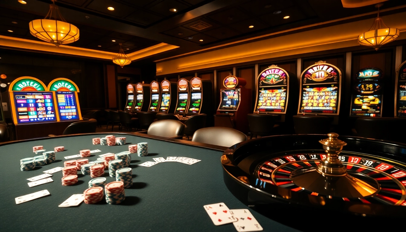 Experience thrilling games at SODO66 casino, featuring vibrant poker chips and roulette.