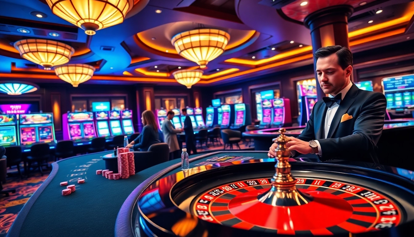 Engage with exciting roulette gameplay at https://go99.institute/, showcasing vibrant casino elements and players.
