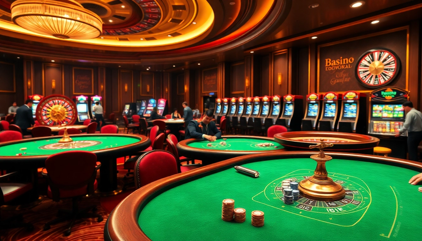 Bongdalu captures the excitement of a luxurious casino with poker games, roulette wheels, and slot machines.