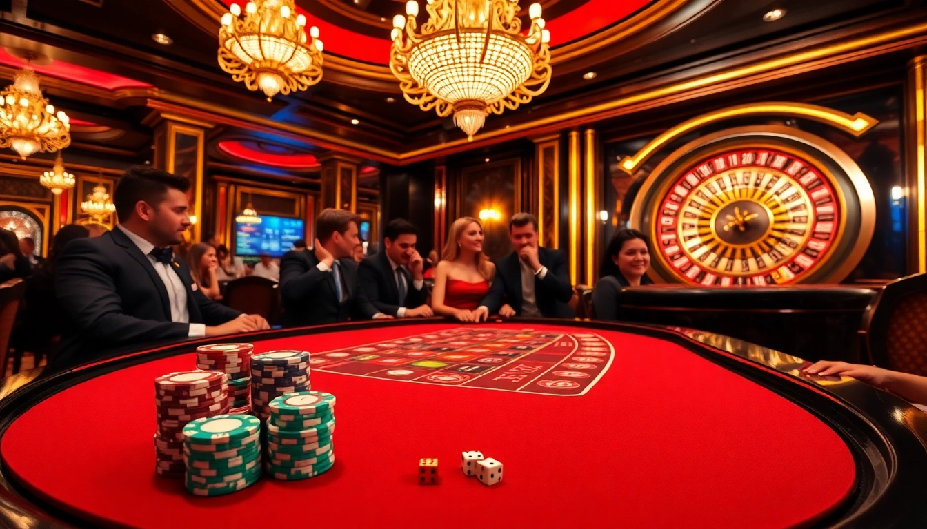 Experience the thrill of high-stakes gaming at sodocasino with vibrant poker chips and a roulette wheel.